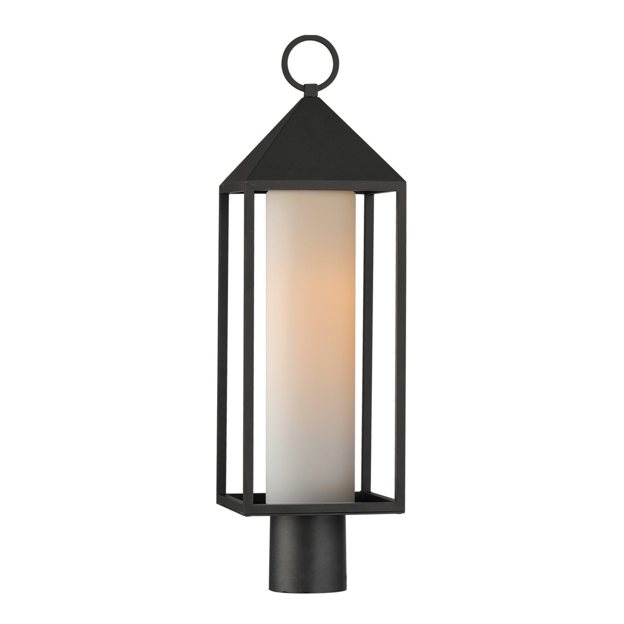 Aldous 24" Outdoor Post Mount, Black Finish - Bees Lighting