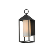 Aldous 17" Outdoor Wall Sconce, Black Finish - Bees Lighting