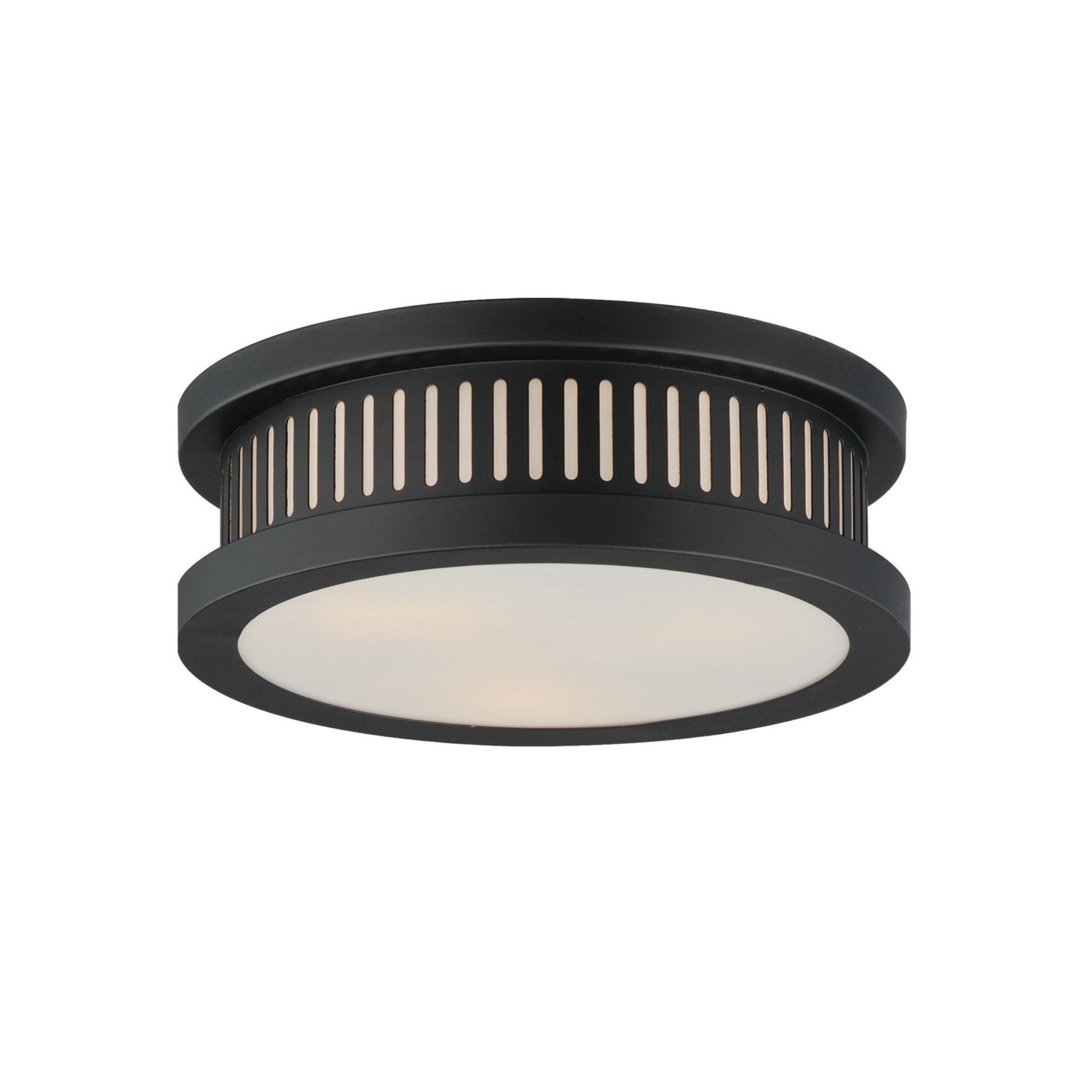 Oxford 12" 3-Light Outdoor Flush Mount, Black Finish - Bees Lighting