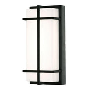 August 12" LED Outdoor Sconce, Black Finish - Bees Lighting