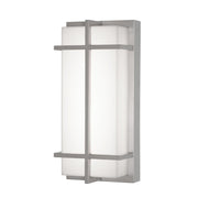 August 12" LED Outdoor Sconce, Painted Nickel Finish - Bees Lighting