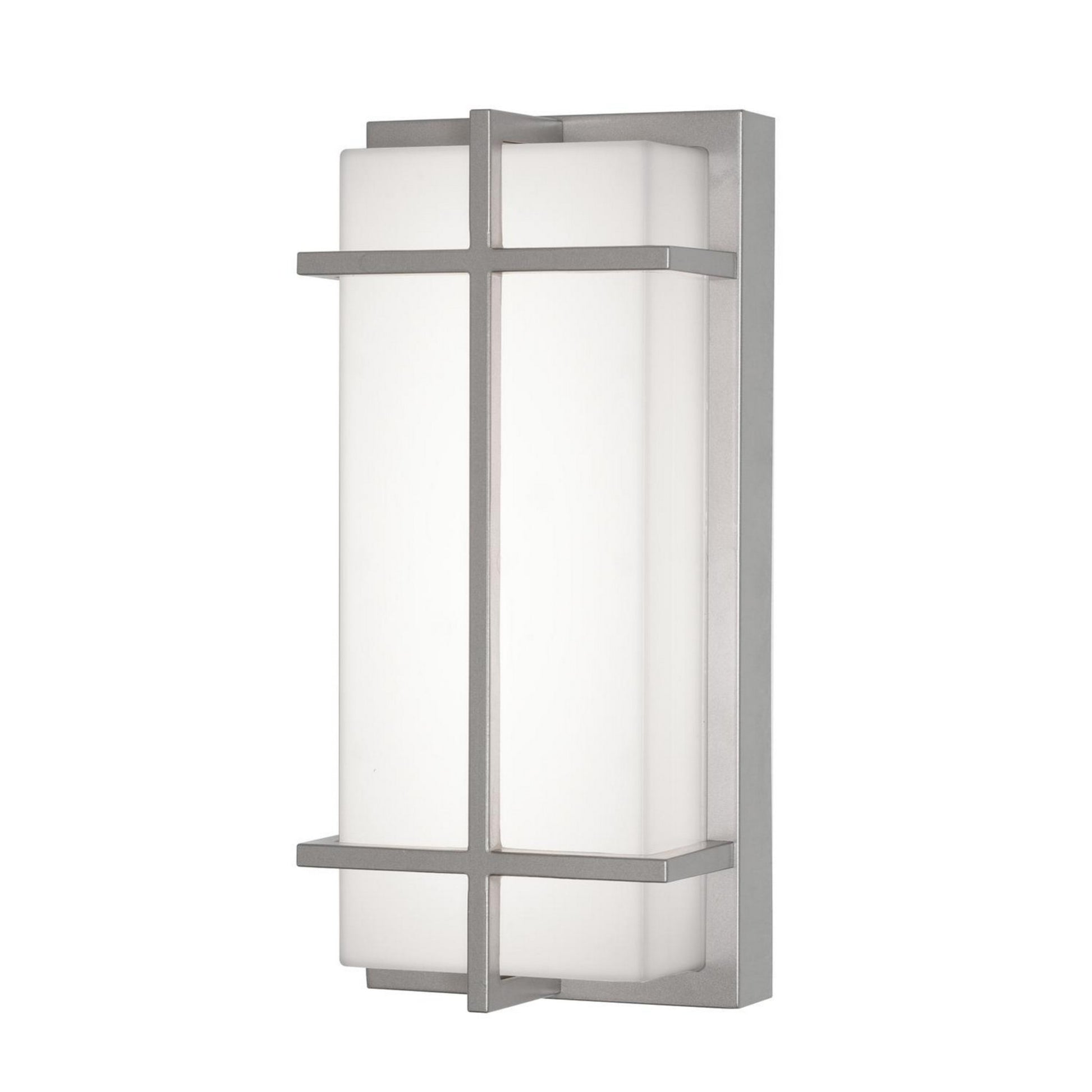 August 12" LED Outdoor Sconce, Painted Nickel Finish - Bees Lighting