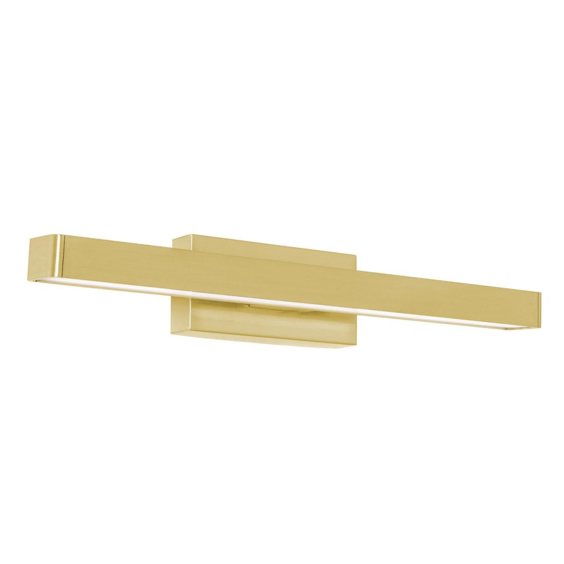 Brock 18" LED Vanity, Satin Brass Finish - Bees Lighting