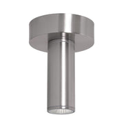 Beverly 8" LED Outdoor Flush Mount, Satin Nickel Finish - Bees Lighting