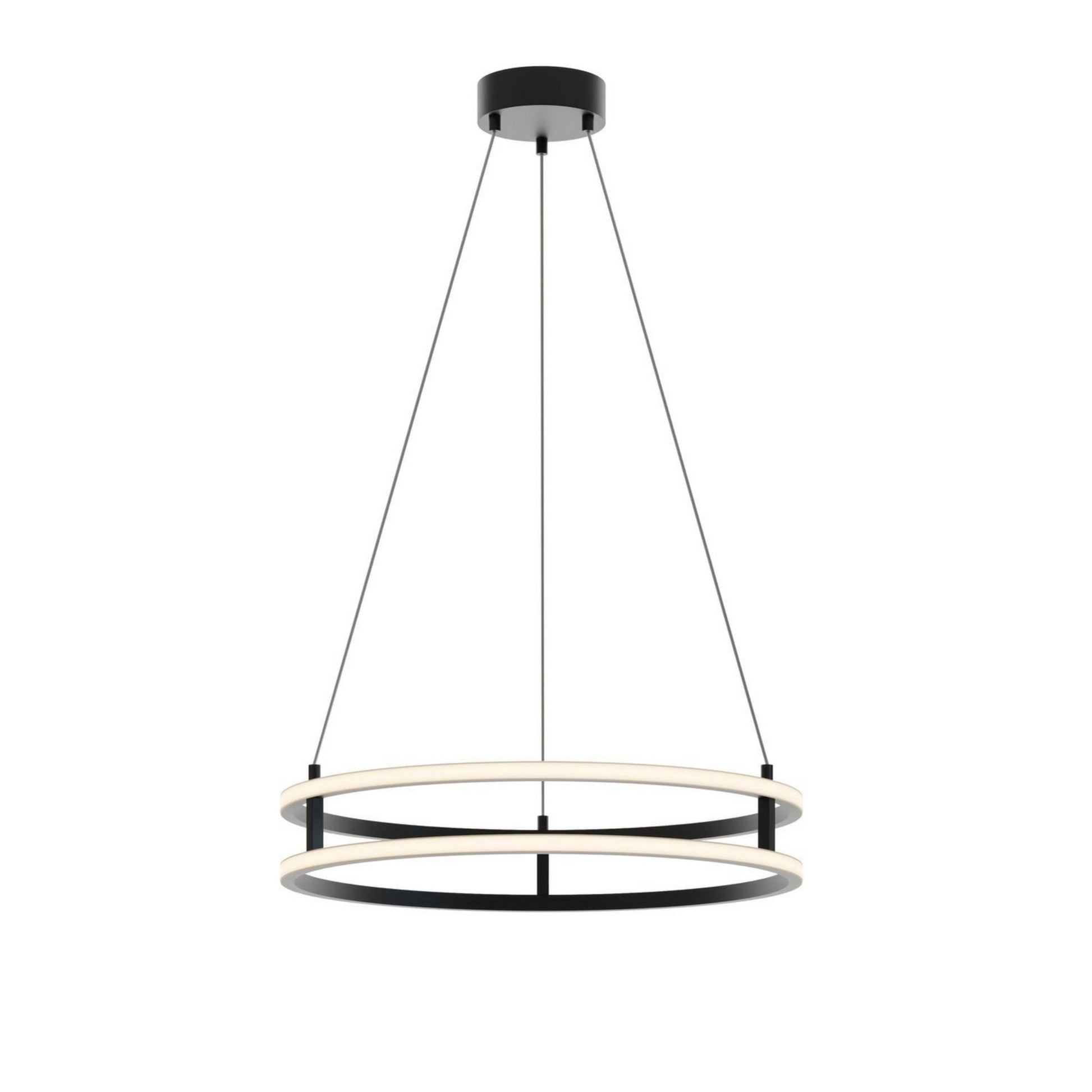Gemini 24" LED Pendant, Black Finish - Bees Lighting