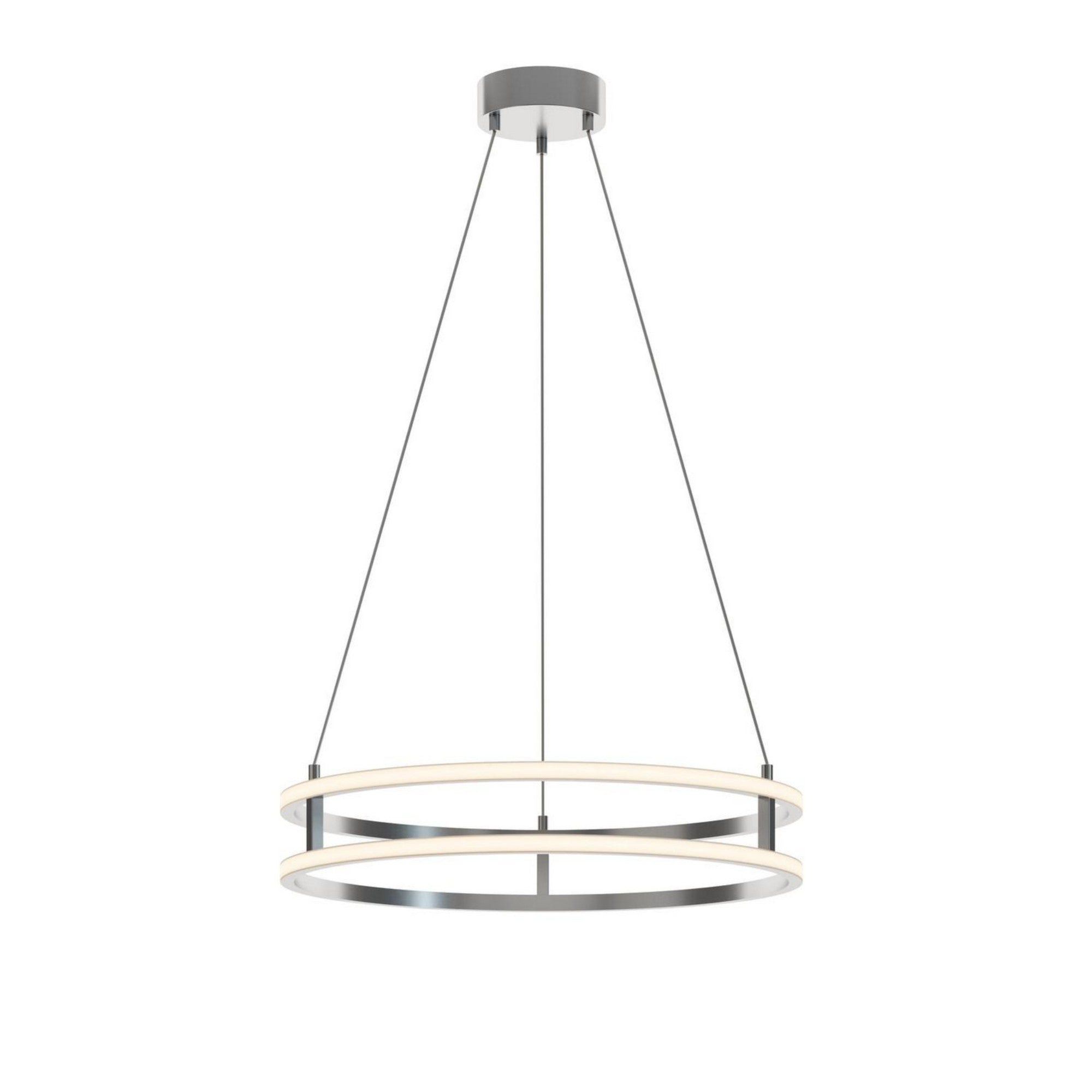 Gemini 24" LED Pendant, Painted Nickel Finish - Bees Lighting