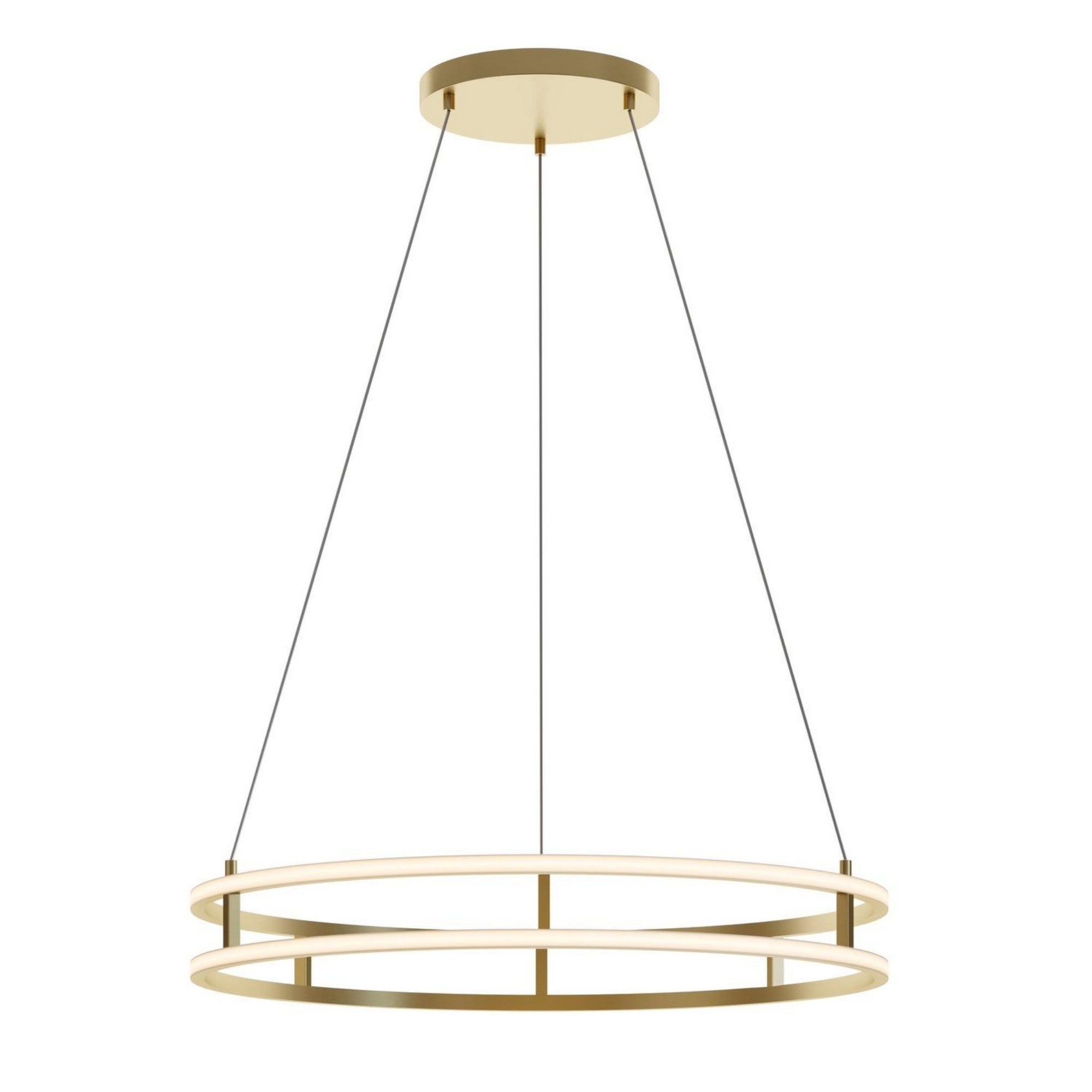 Gemini 32" LED Pendant, Gold Finish - Bees Lighting