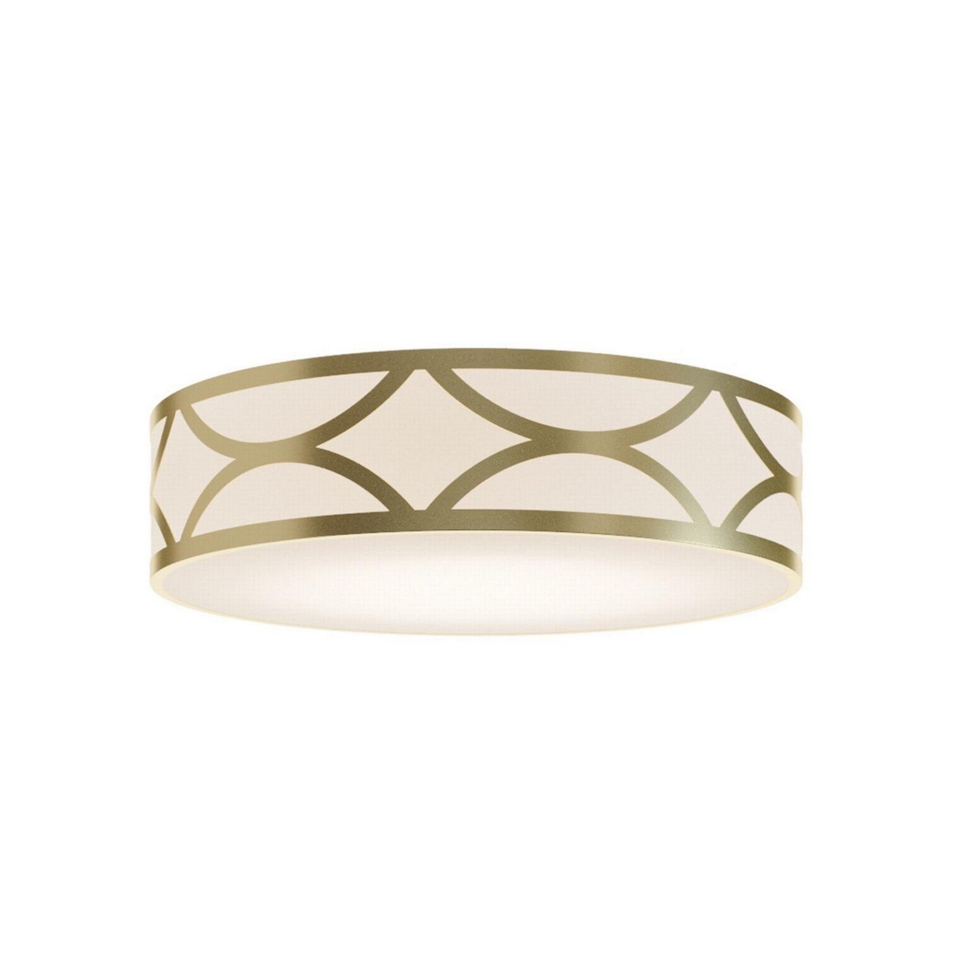 Lake 24" LED Flush Mount, Gold Finish - Bees Lighting