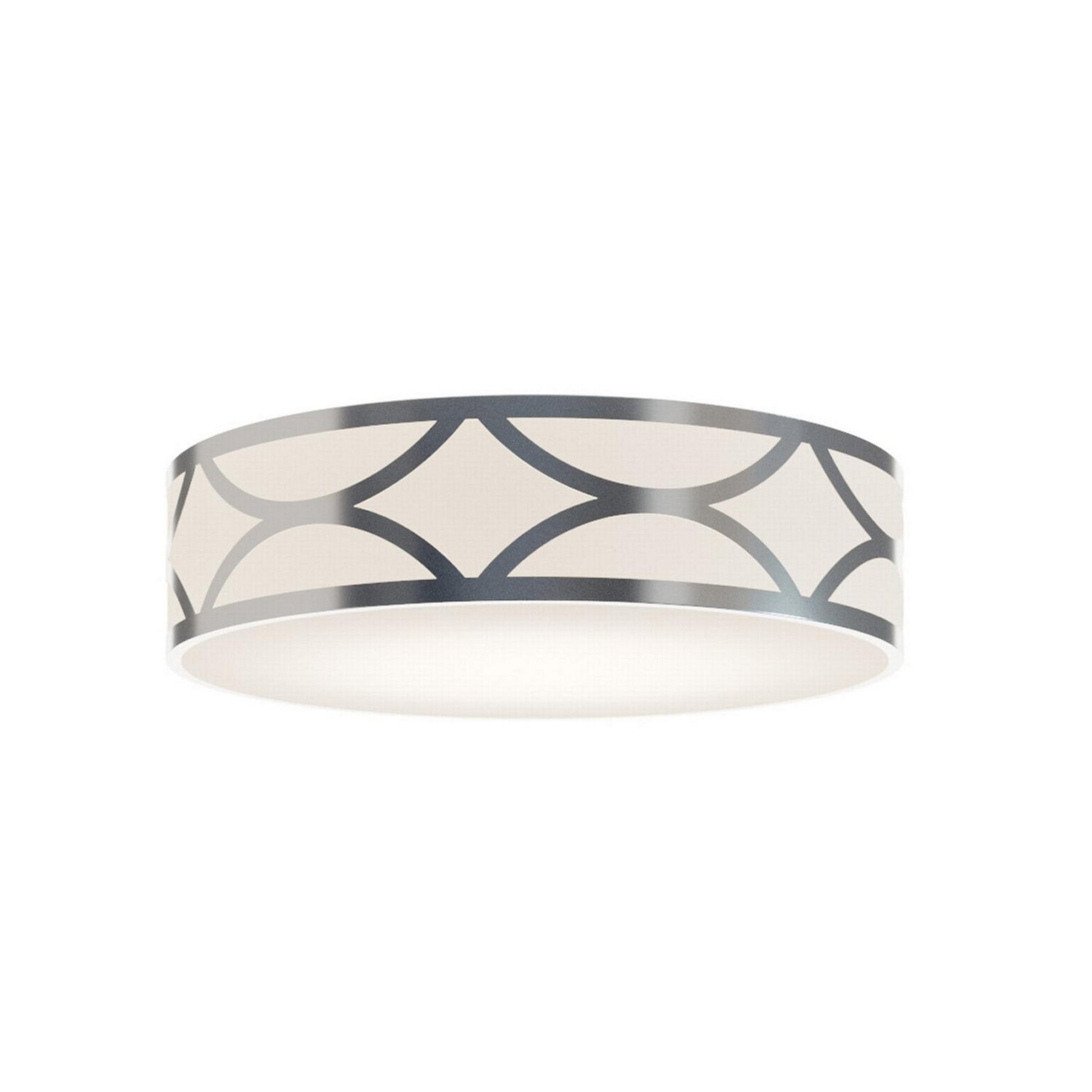 Lake 24" LED Flush Mount, Painted Nickel Finish - Bees Lighting