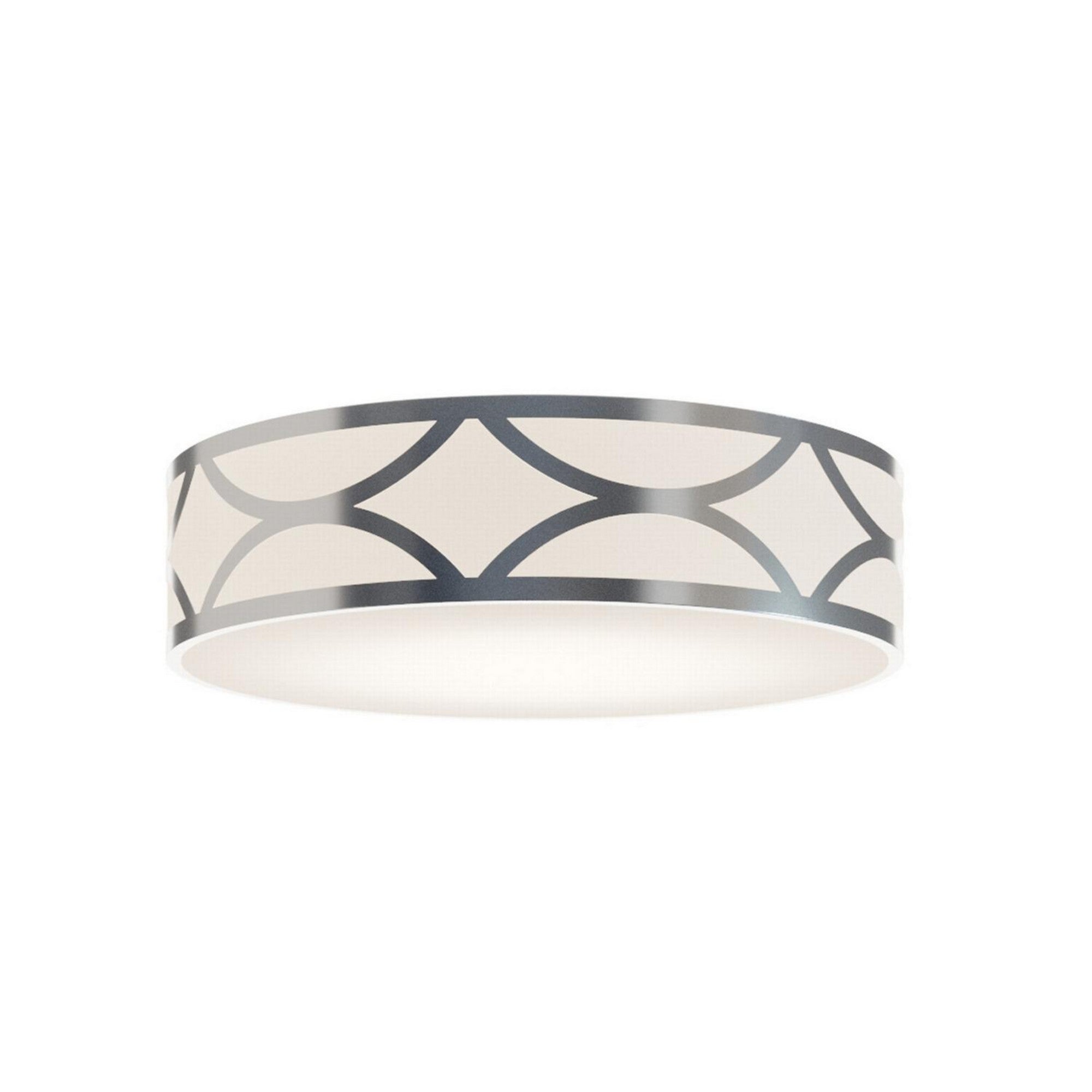 Lake 24" LED Flush Mount, Painted Nickel Finish - Bees Lighting