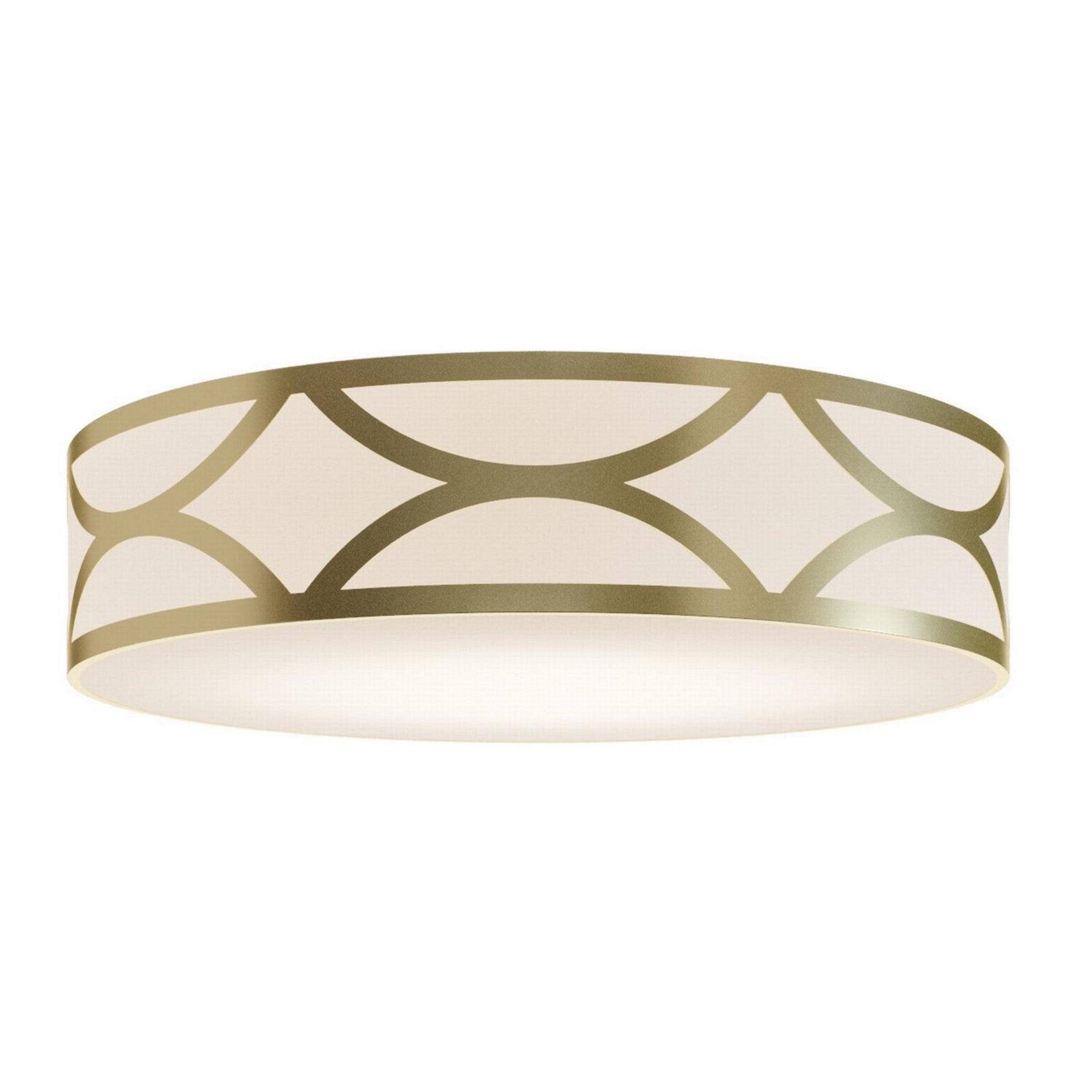 Lake 30" LED Flush Mount, Gold Finish - Bees Lighting