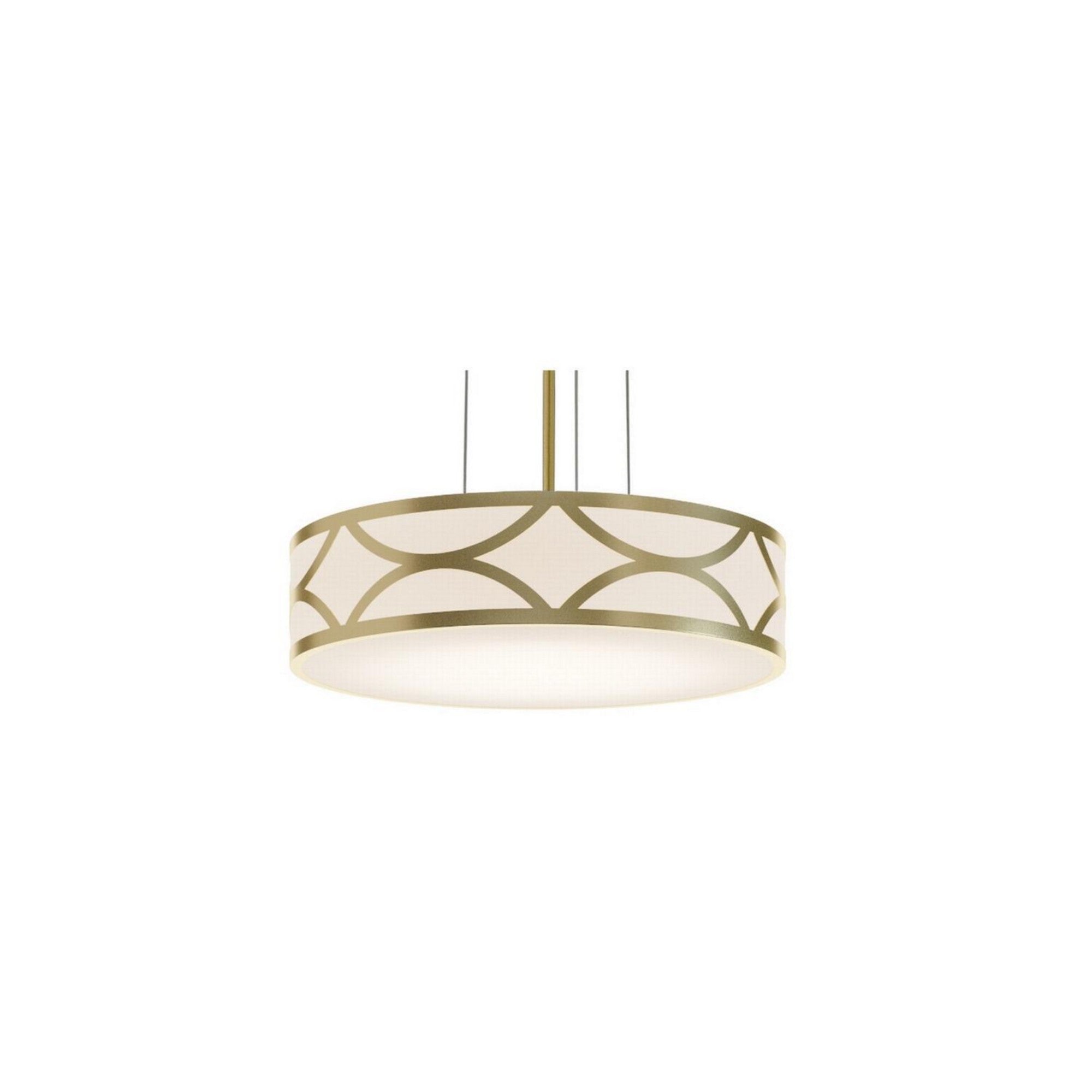 Lake 16" 3-Light Pendant, Gold Finish - Bees Lighting