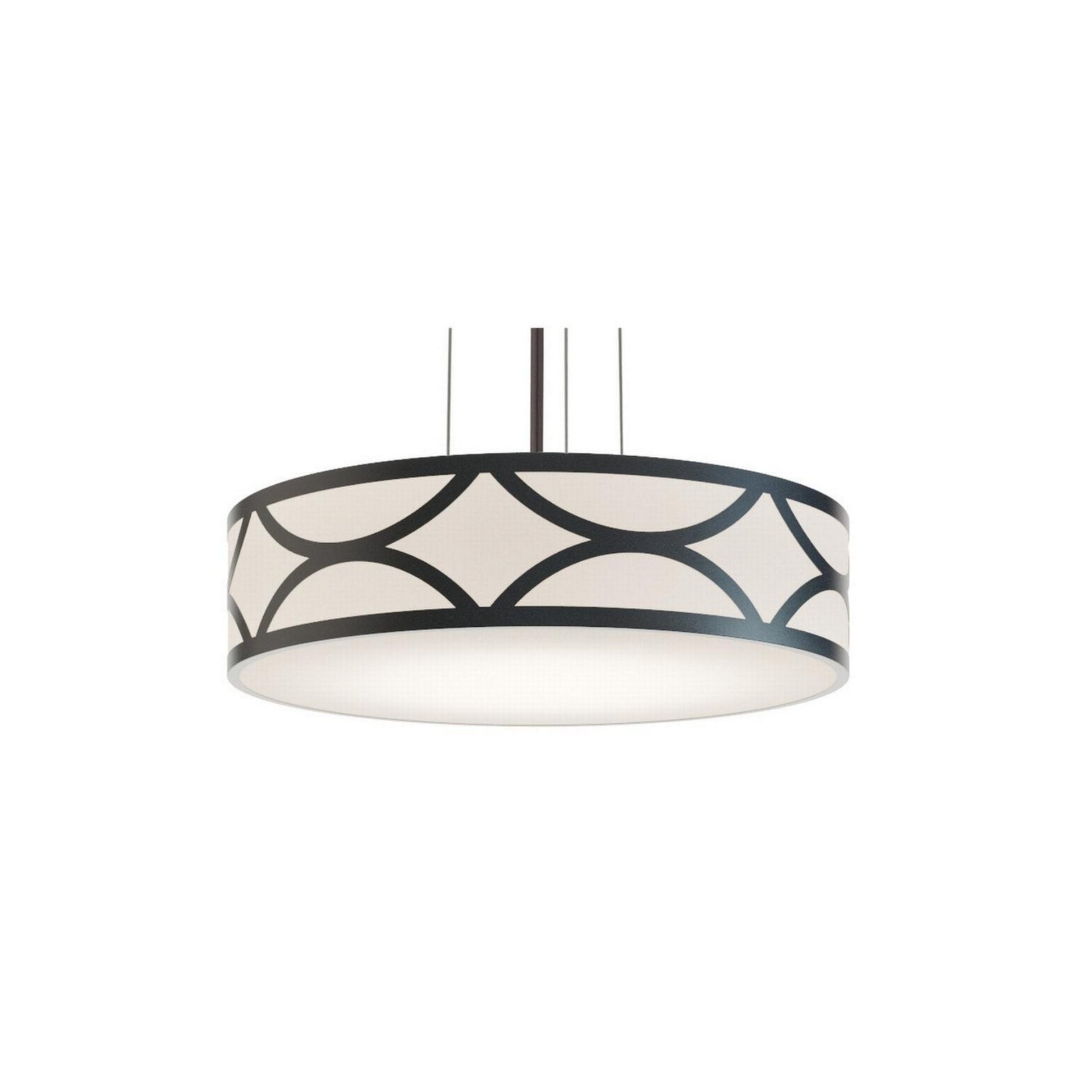 Lake 20" LED Pendant, Black Finish - Bees Lighting