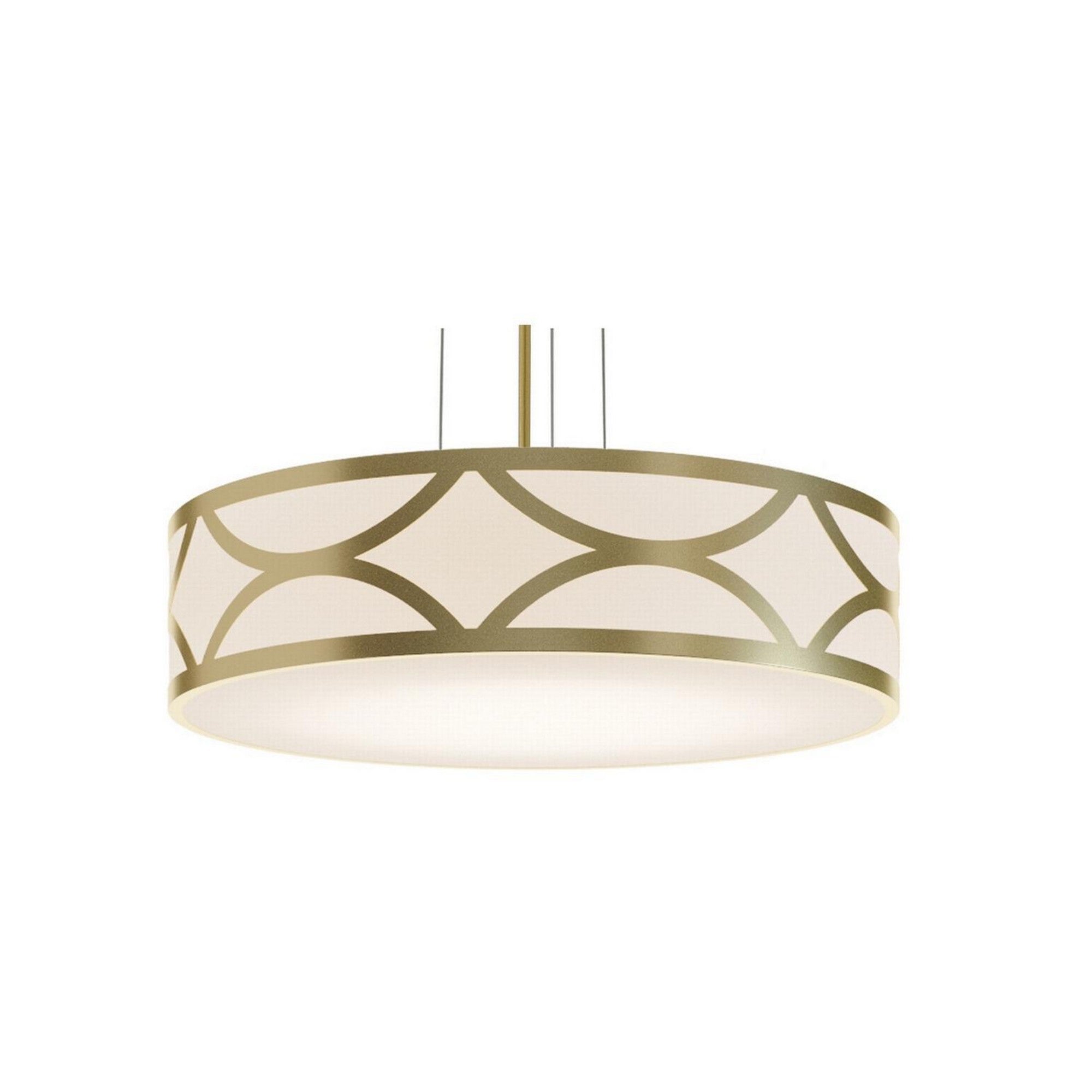 Lake 24" 3-Light Pendant, Gold Finish - Bees Lighting