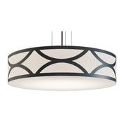 Lake 30" 4-Light Pendant, Black Finish - Bees Lighting