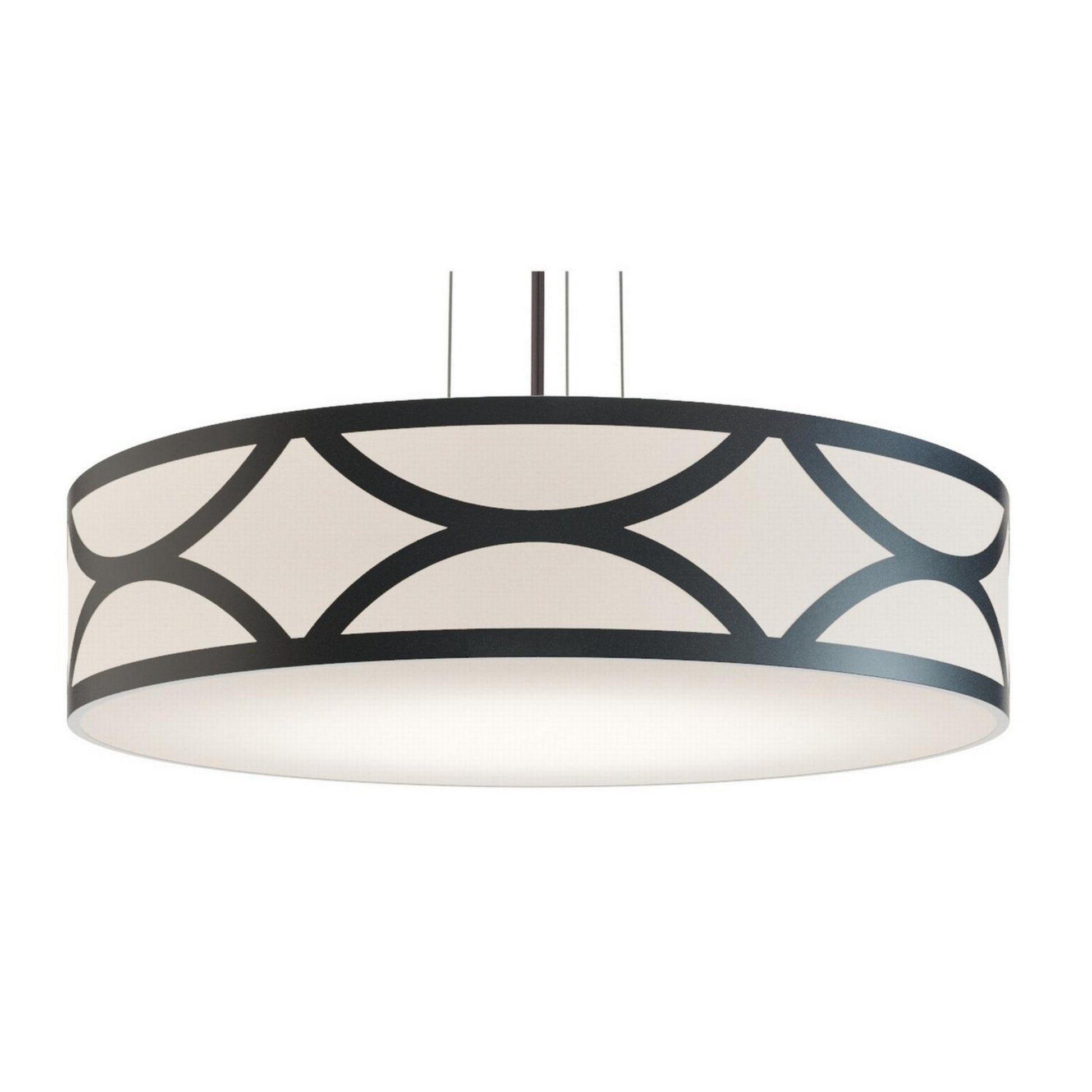 Lake 30" 4-Light Pendant, Black Finish - Bees Lighting
