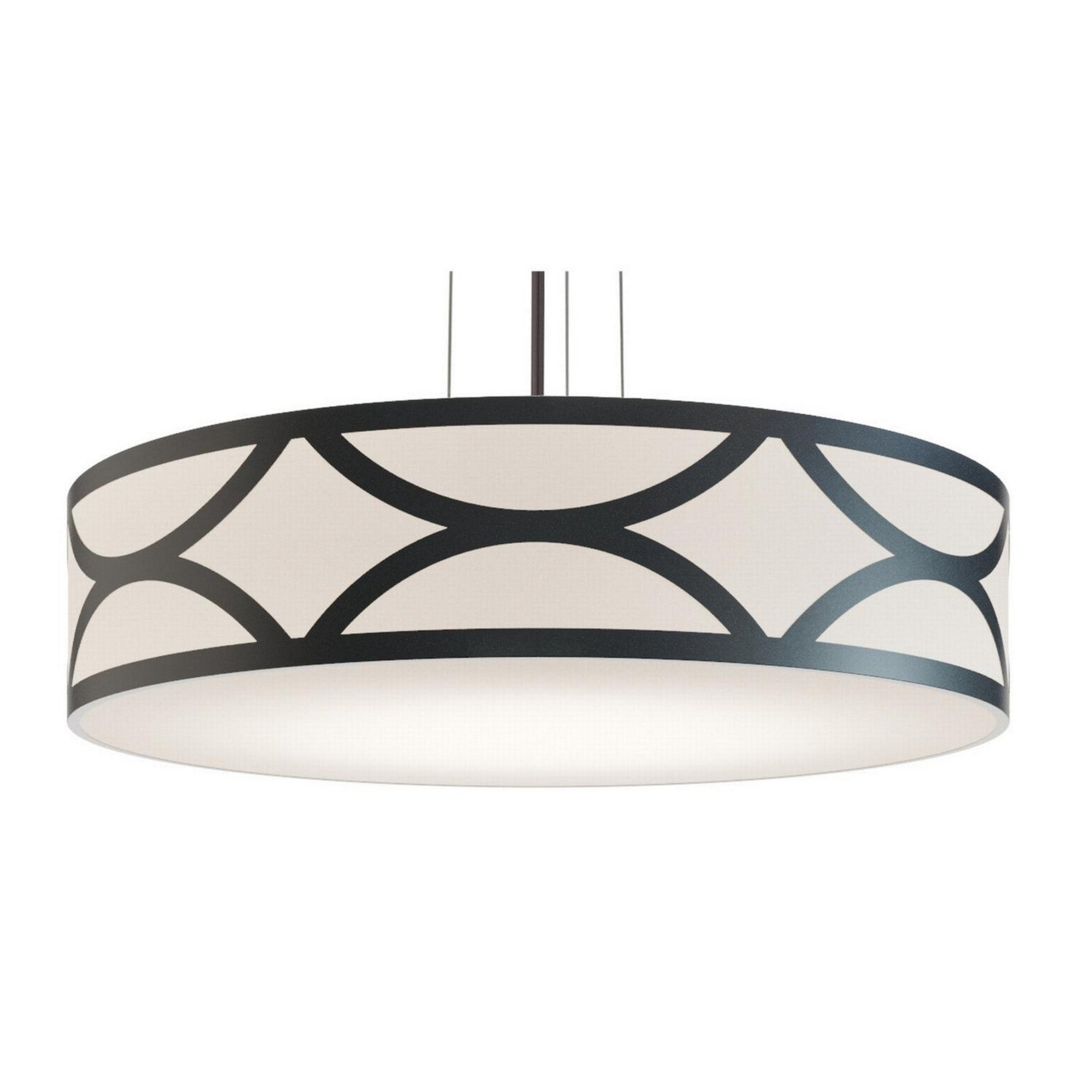 Lake 30" 4-Light Pendant, Black Finish - Bees Lighting