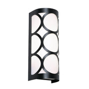 Lake 12" LED Wall Sconce, Black Finish - Bees Lighting
