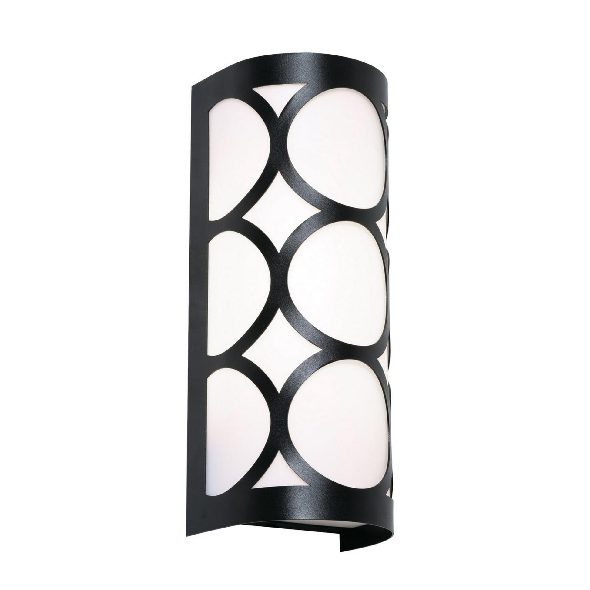 Lake 12" LED Wall Sconce, Black Finish - Bees Lighting