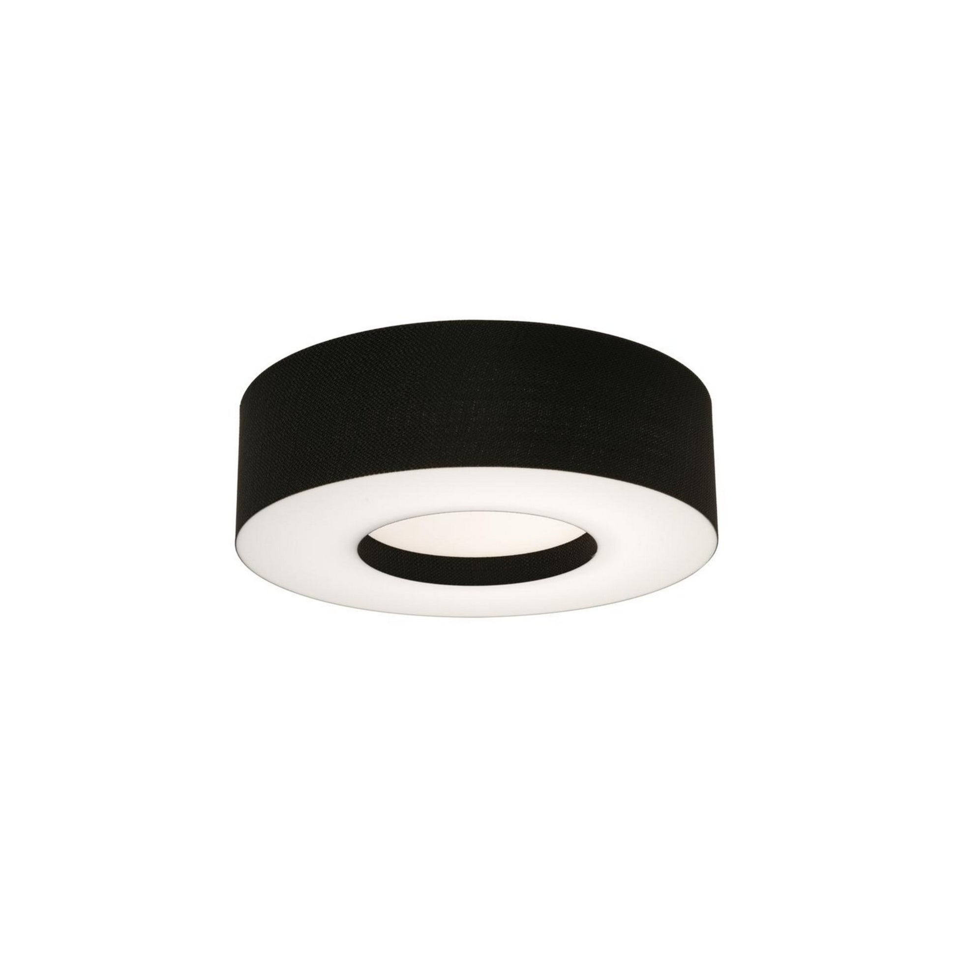 Montclair 15" LED Flush Mount, Black Finish - Bees Lighting