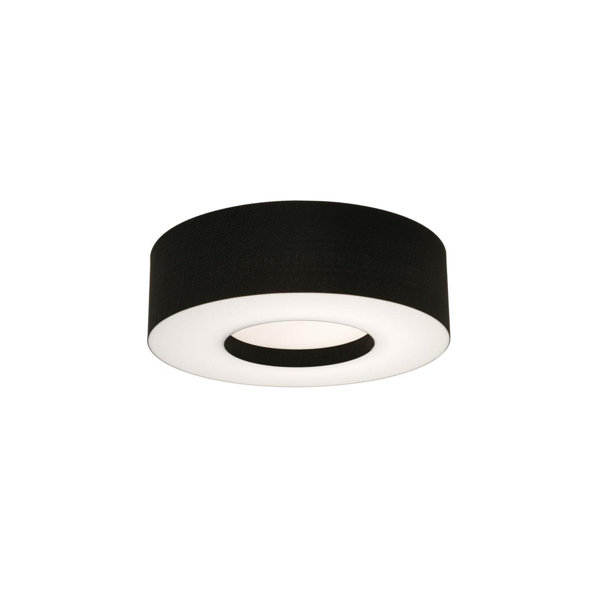 Montclair 15" LED Flush Mount, Black Finish - Bees Lighting
