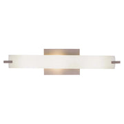 Tube 21" 3-Light Bath Vanity, Brushed Nickel Finish - Bees Lighting