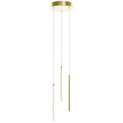 Rosemont 13" LED Multi-Port Pendant, Satin Brass Finish - Bees Lighting