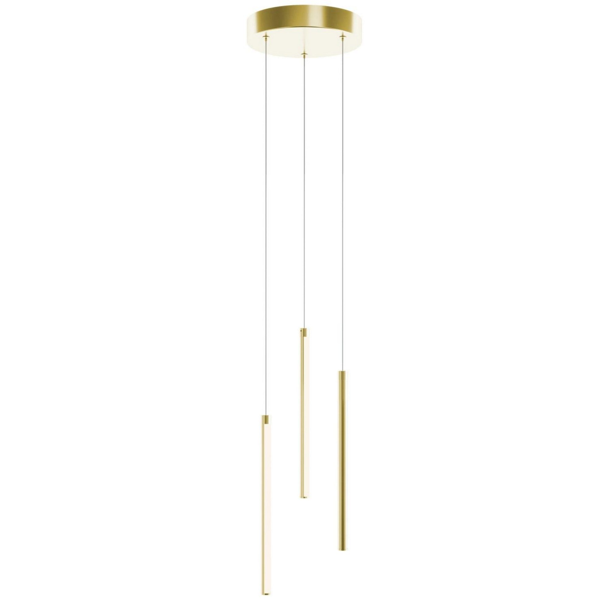 Rosemont 13" LED Multi-Port Pendant, Satin Brass Finish - Bees Lighting