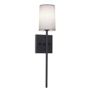 Rose 20" 1-Light Wall Sconce, Black Finish - Bees Lighting
