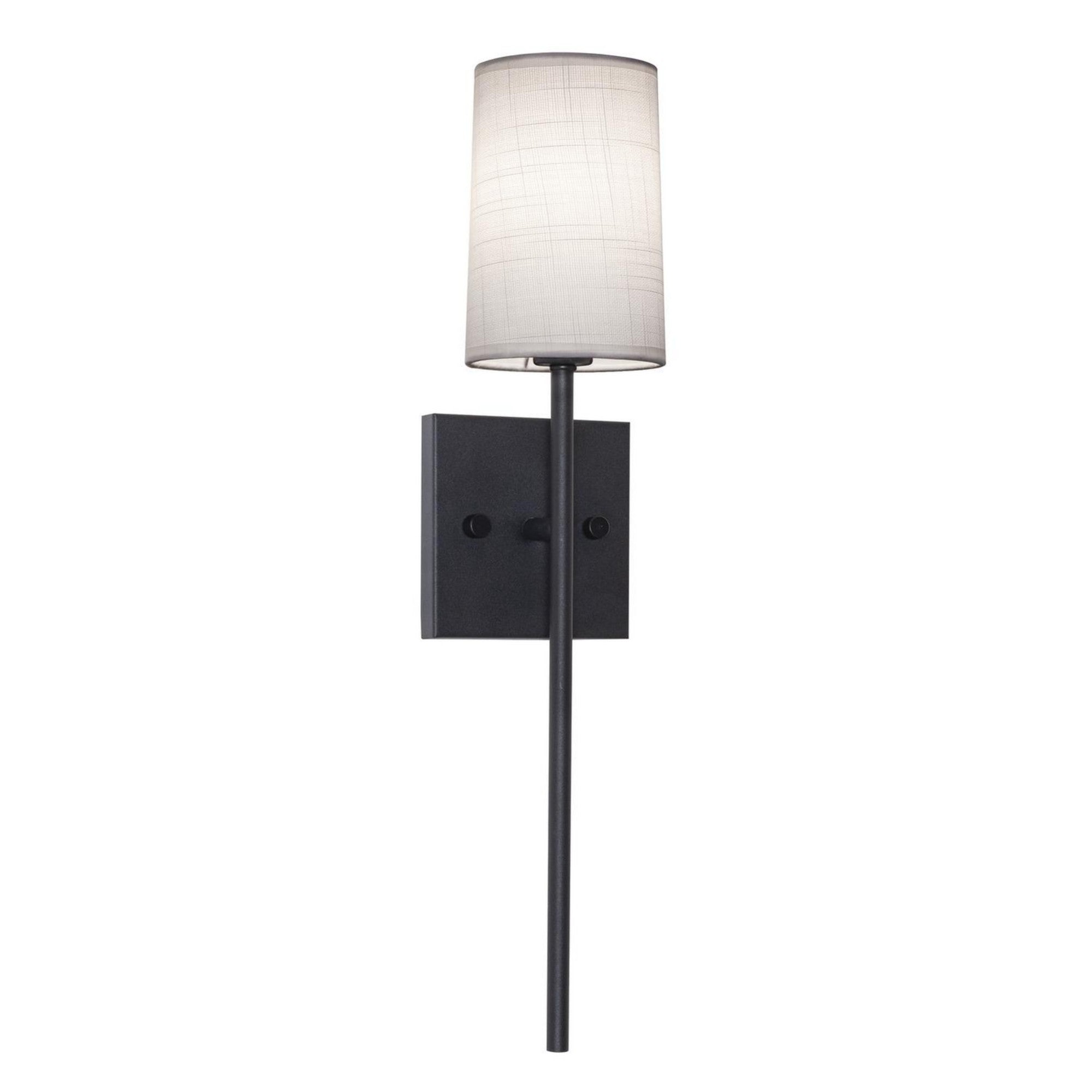 Rose 20" 1-Light Wall Sconce, Black Finish - Bees Lighting