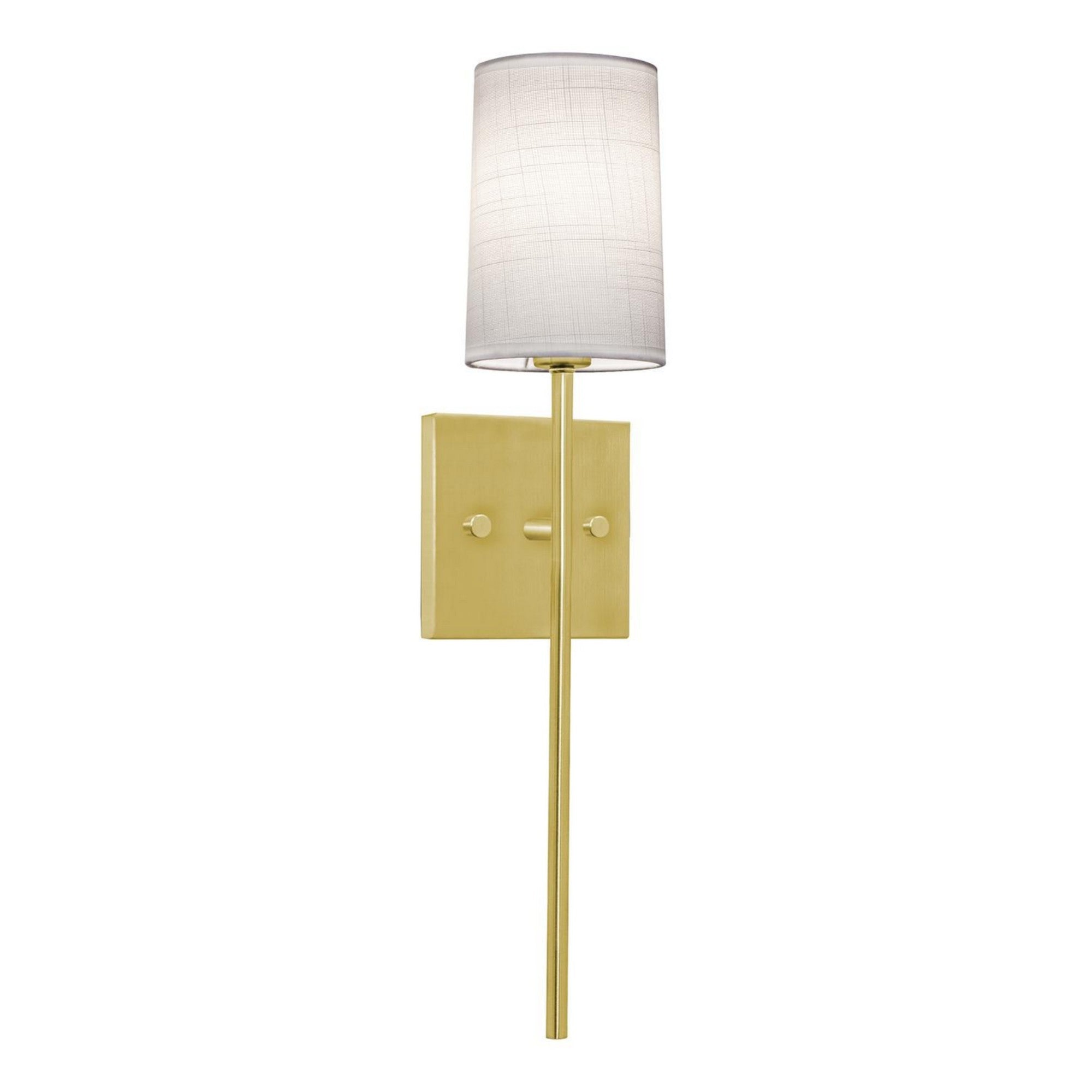Rose 20" 1-Light Wall Sconce, Satin Brass Finish - Bees Lighting