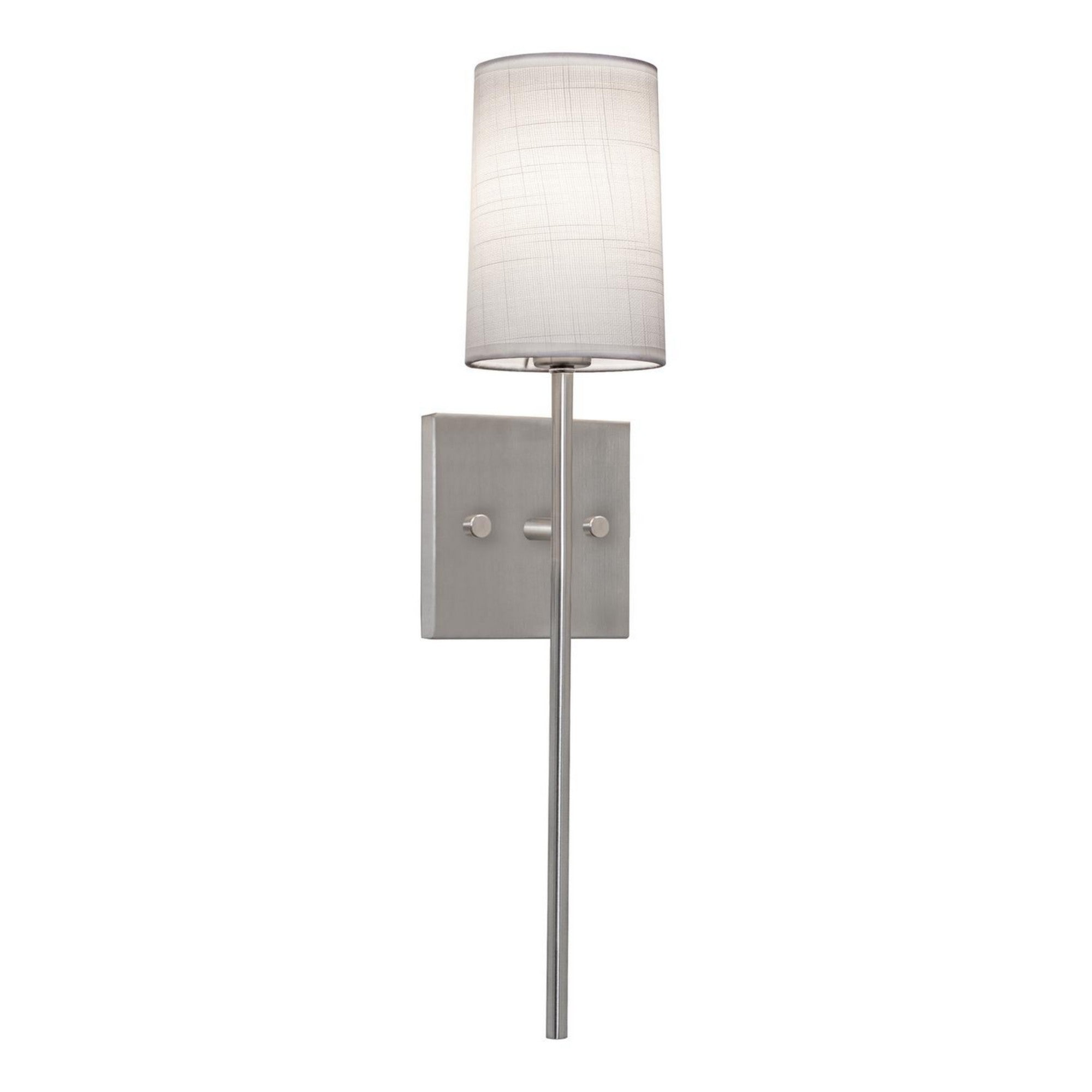 Rose 20" 1-Light Wall Sconce, Satin Nickel Finish - Bees Lighting