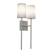 Rose 20" 2-Light Wall Sconce, Satin Nickel Finish - Bees Lighting