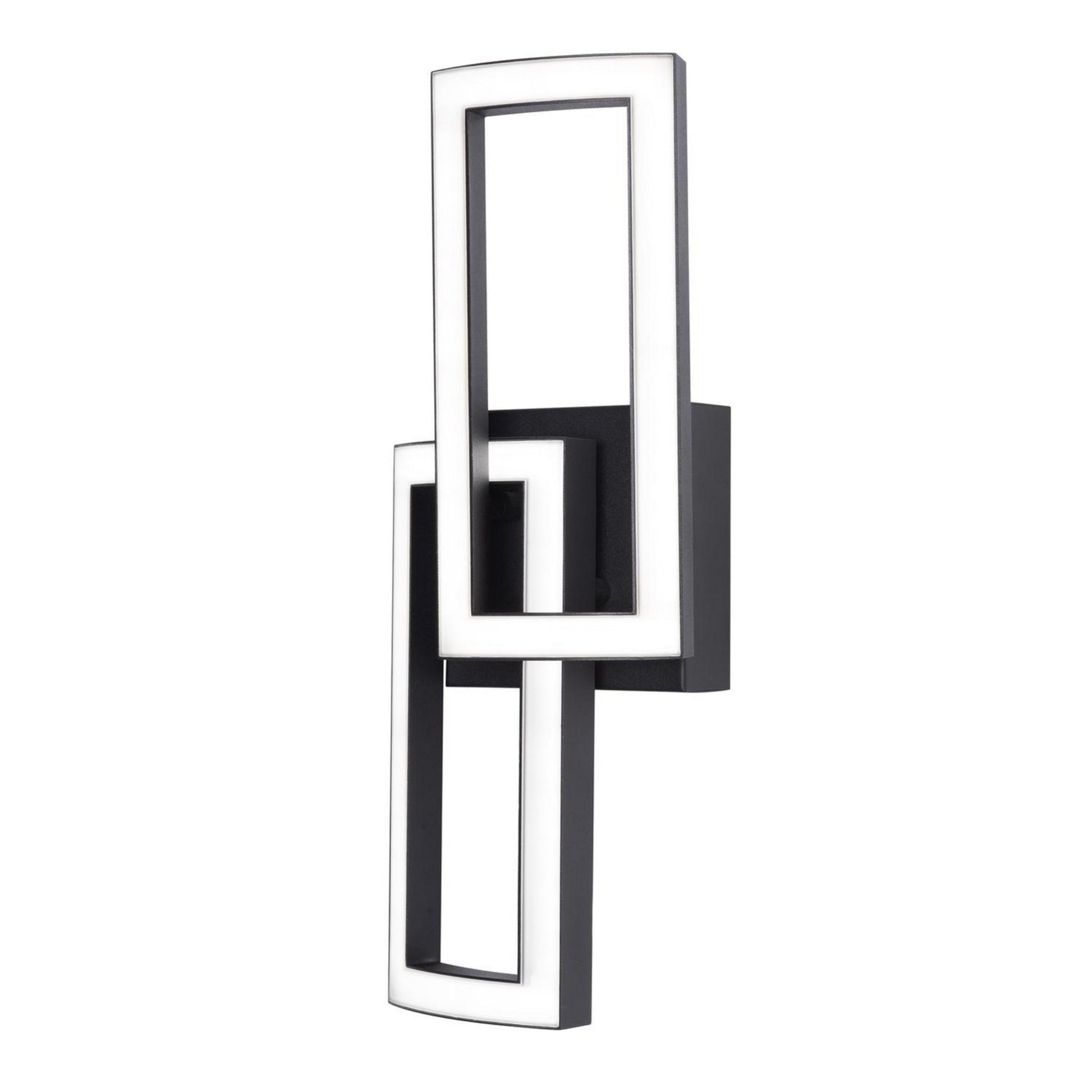 Sia 17" LED Wall Sconce, Black Finish - Bees Lighting