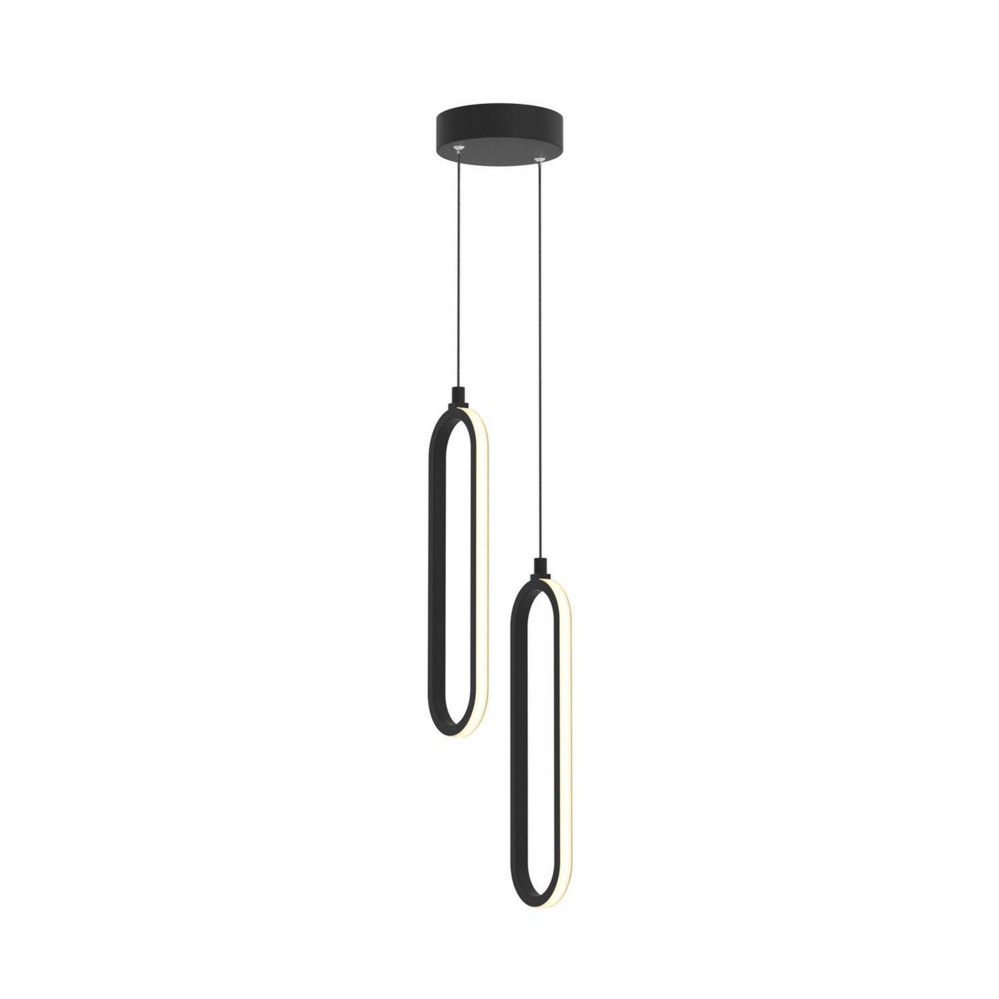 Sienna 13" LED Multi-Port Pendant, Black Finish - Bees Lighting