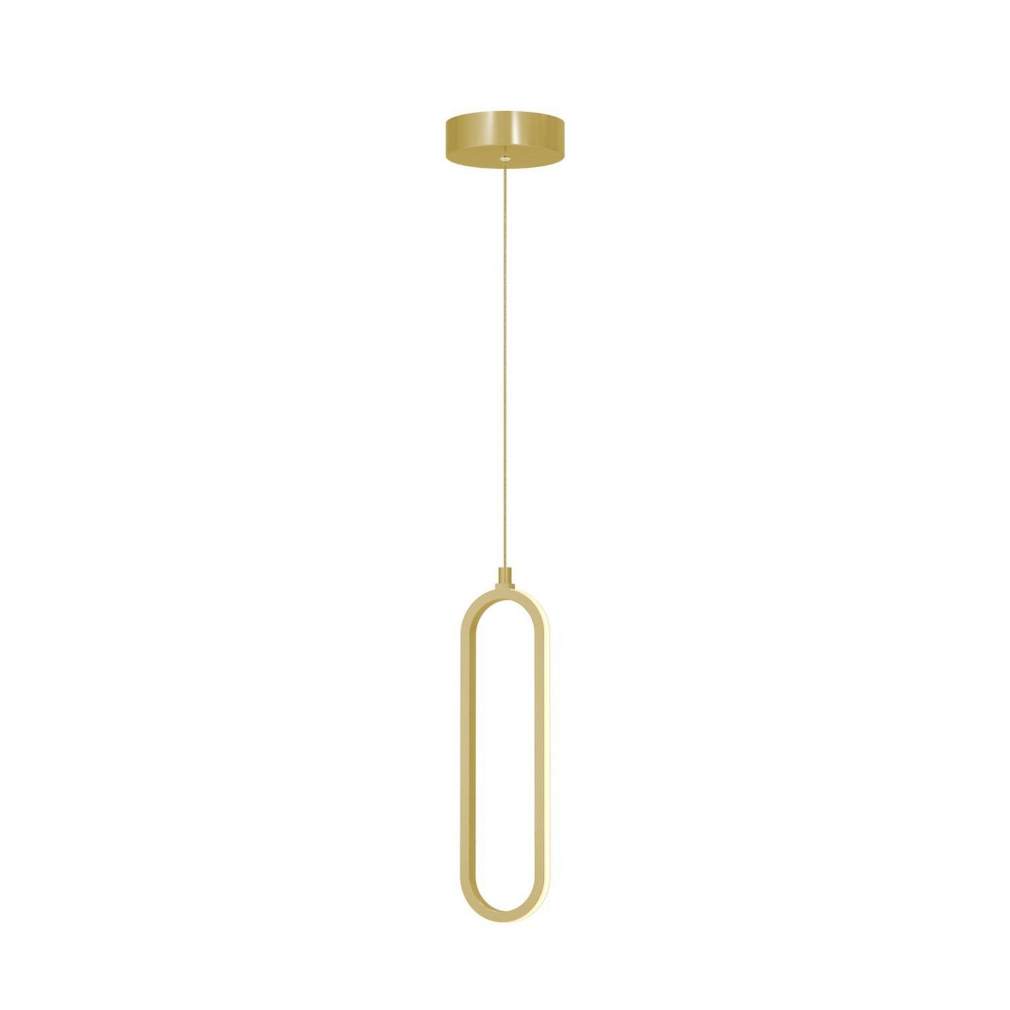 Sienna 13" LED Pendant, Gold Finish - Bees Lighting