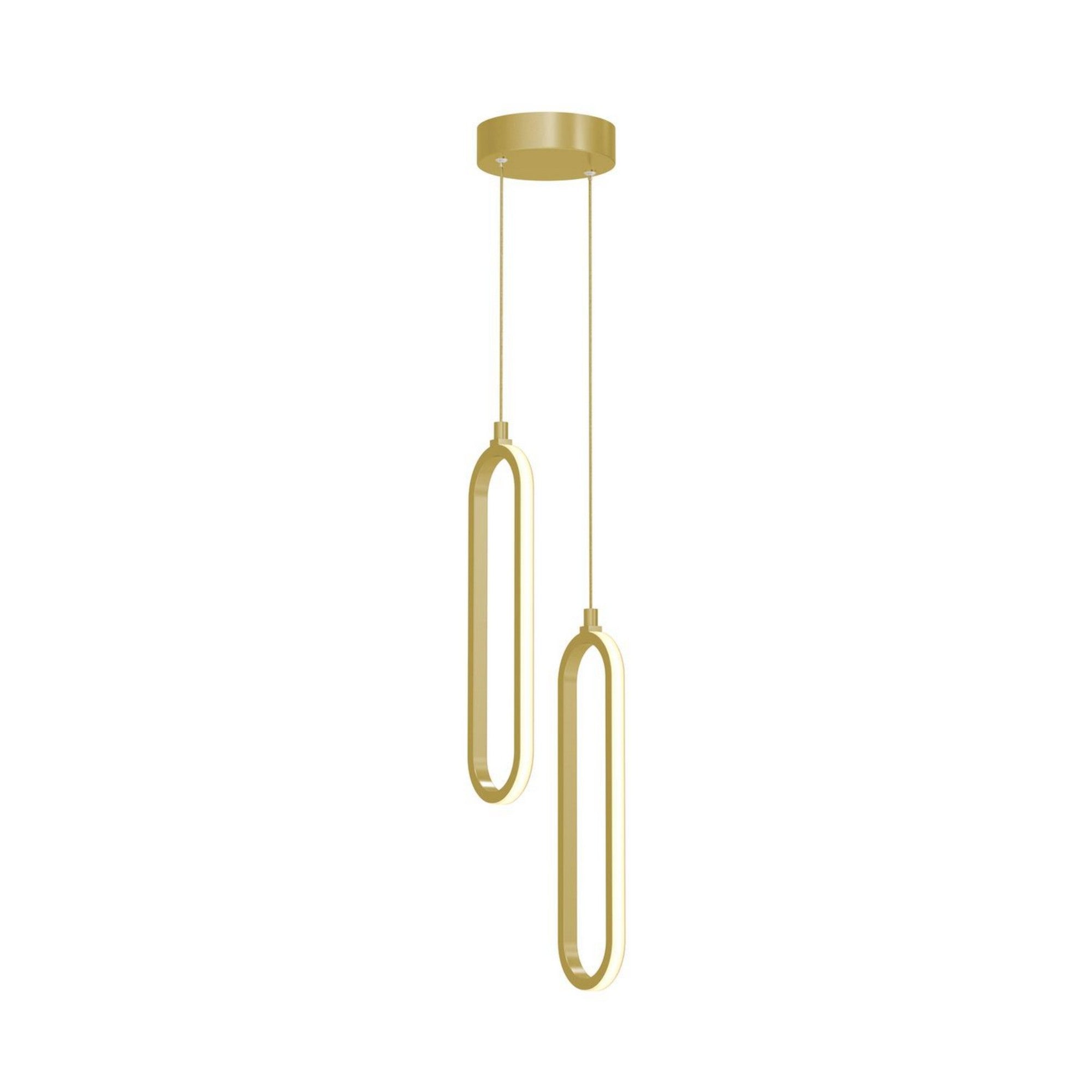 Sienna 13" LED Multi-Port Pendant, Gold Finish - Bees Lighting