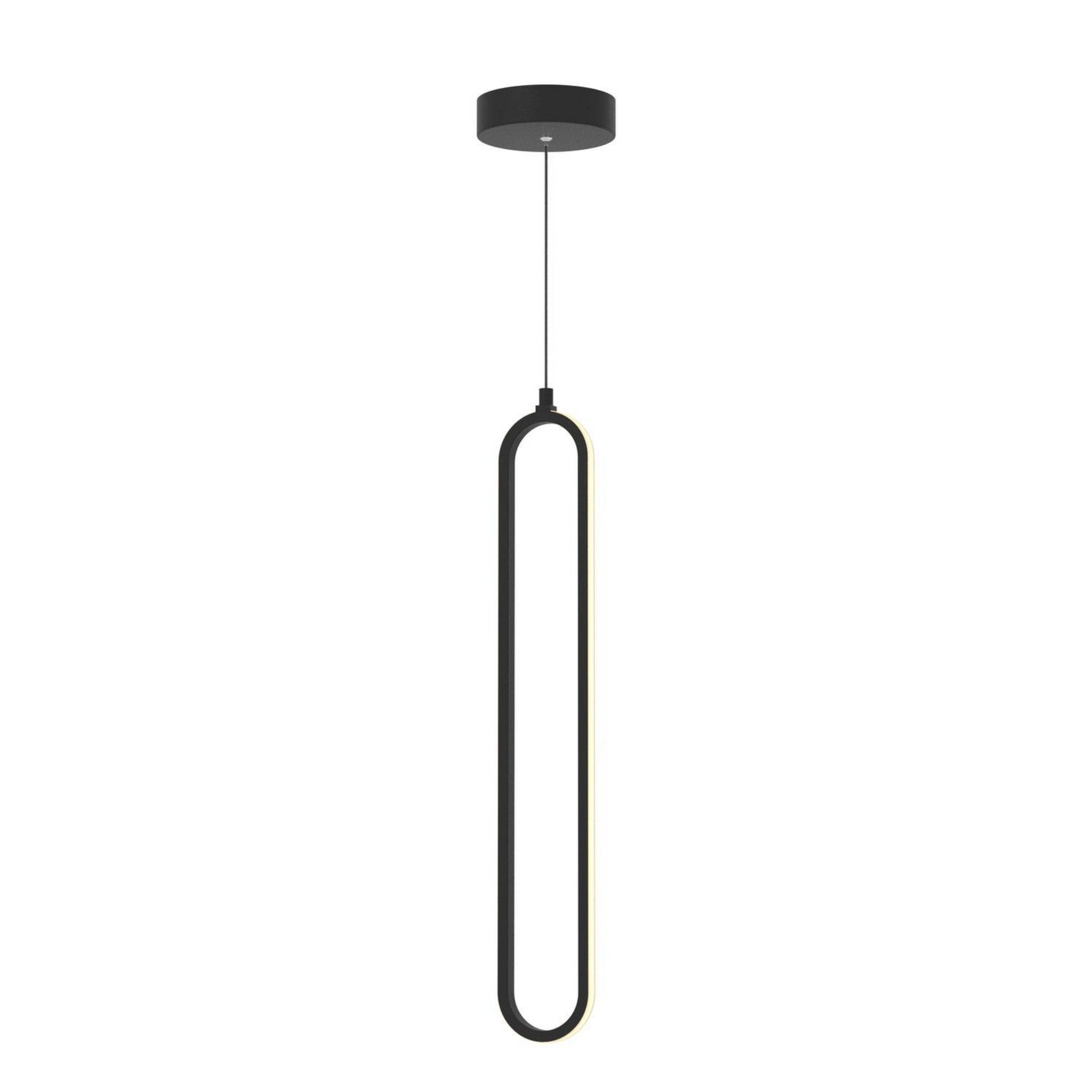 Sienna 23" LED Pendant, Black Finish - Bees Lighting