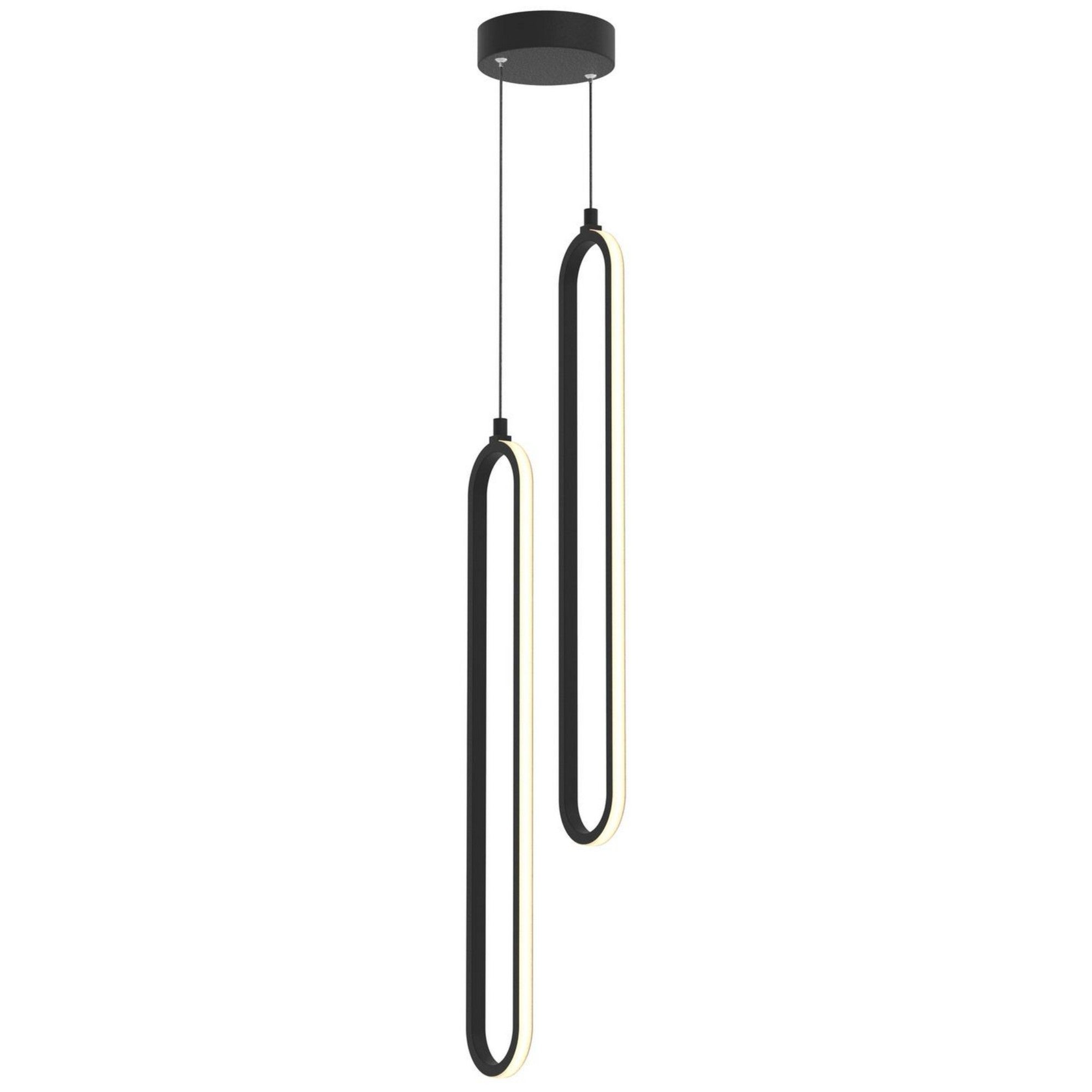 Sienna 23" LED Multi-Port Pendant, Black Finish - Bees Lighting