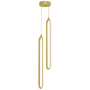 Sienna 23" LED Multi-Port Pendant, Gold Finish - Bees Lighting