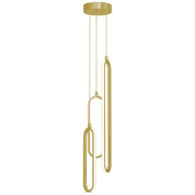 Sienna 23" 3-Light LED Multi-Port Pendant, Gold Finish - Bees Lighting