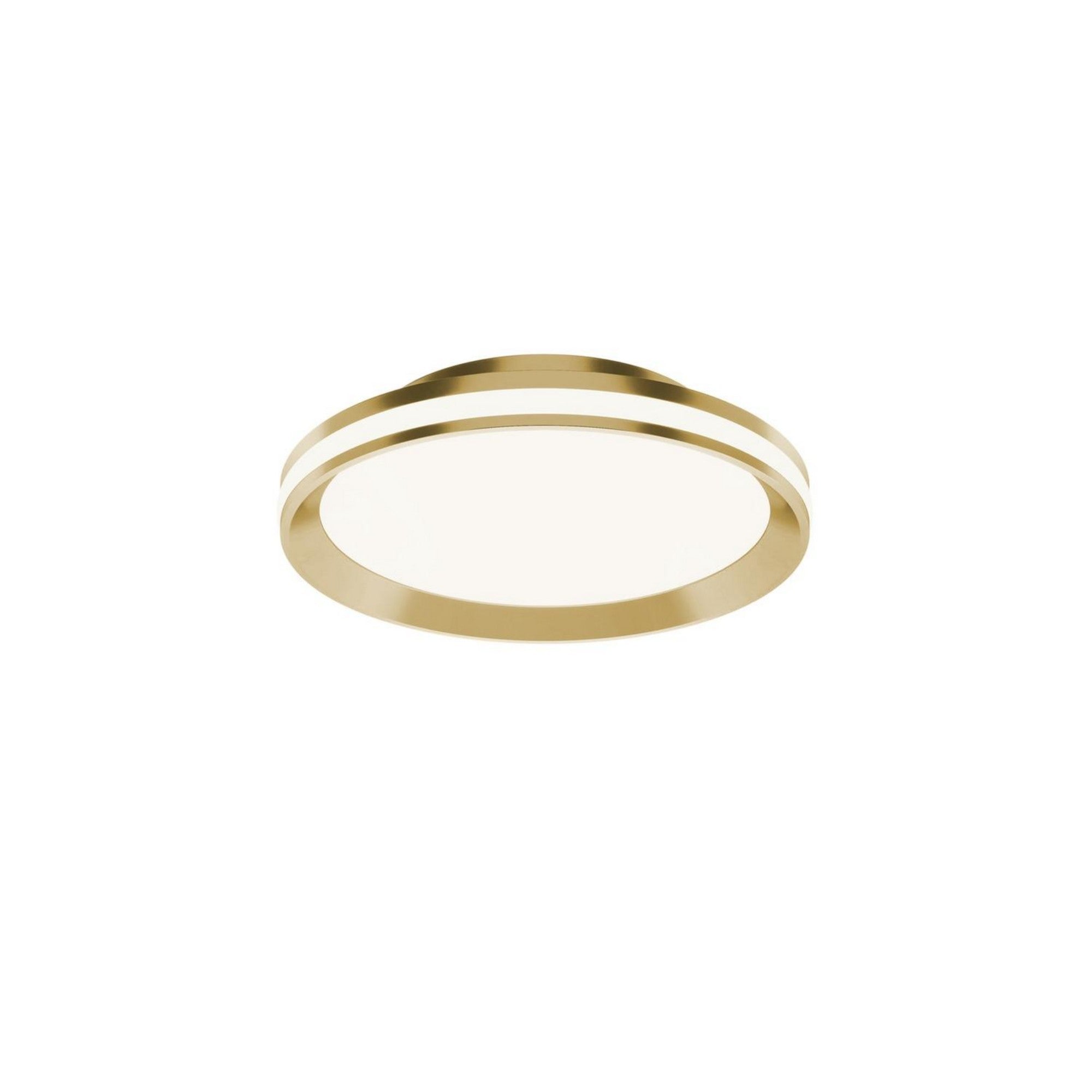 Sona 12" LED Flush Mount, Satin Brass Finish - Bees Lighting