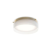 Studio 12" LED Flush Mount, Satin Brass Finish - Bees Lighting