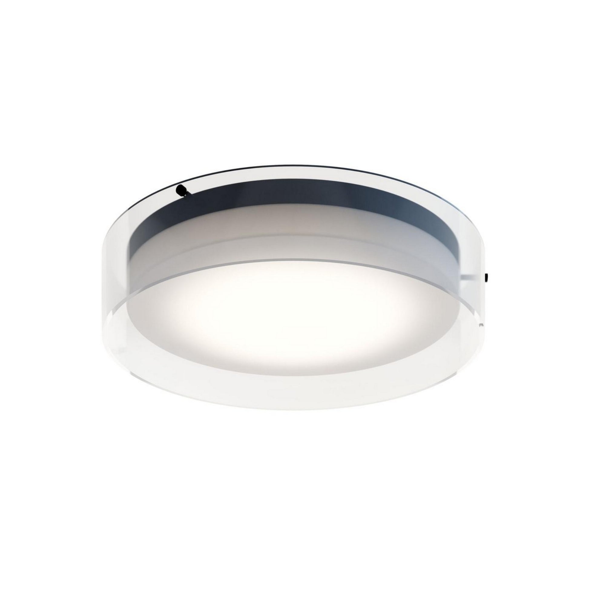 Studio 16" LED Flush Mount, Black Finish - Bees Lighting