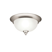 Dover 13" 2-Light Flush Mount, Brushed Nickel Finish - Bees Lighting