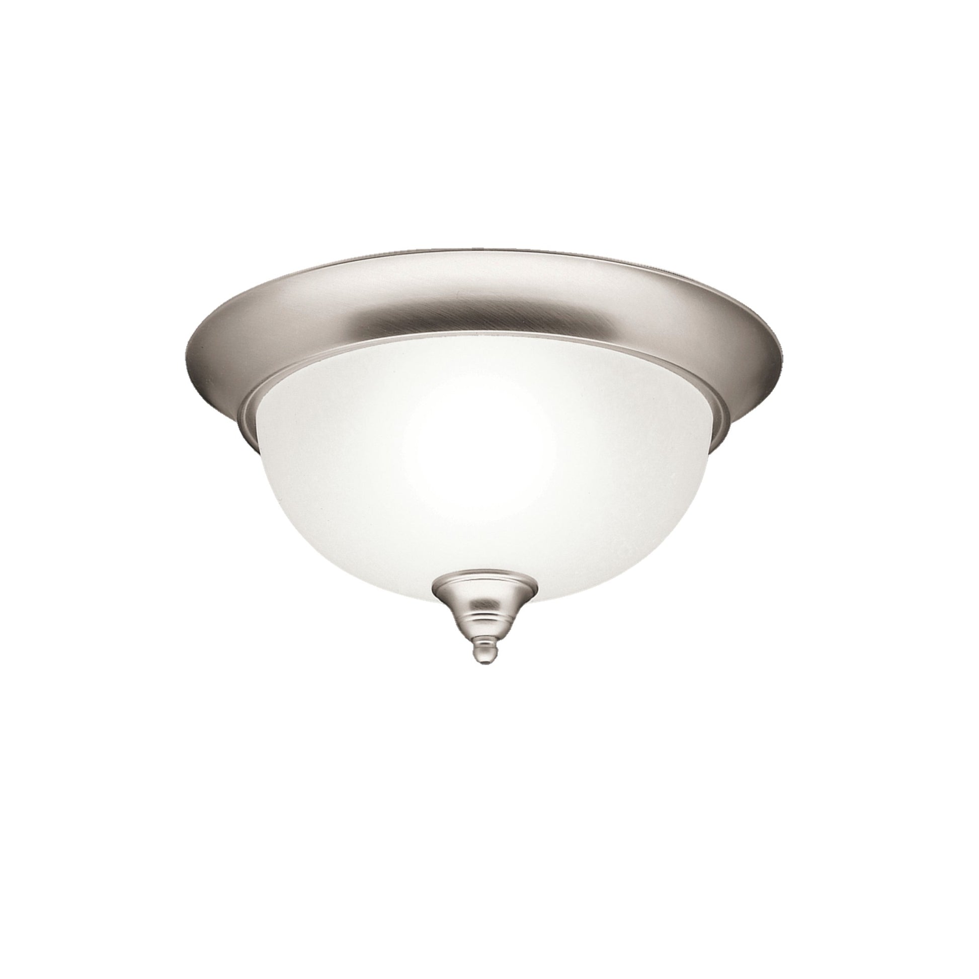 Dover 13" 2-Light Flush Mount, Brushed Nickel Finish - Bees Lighting