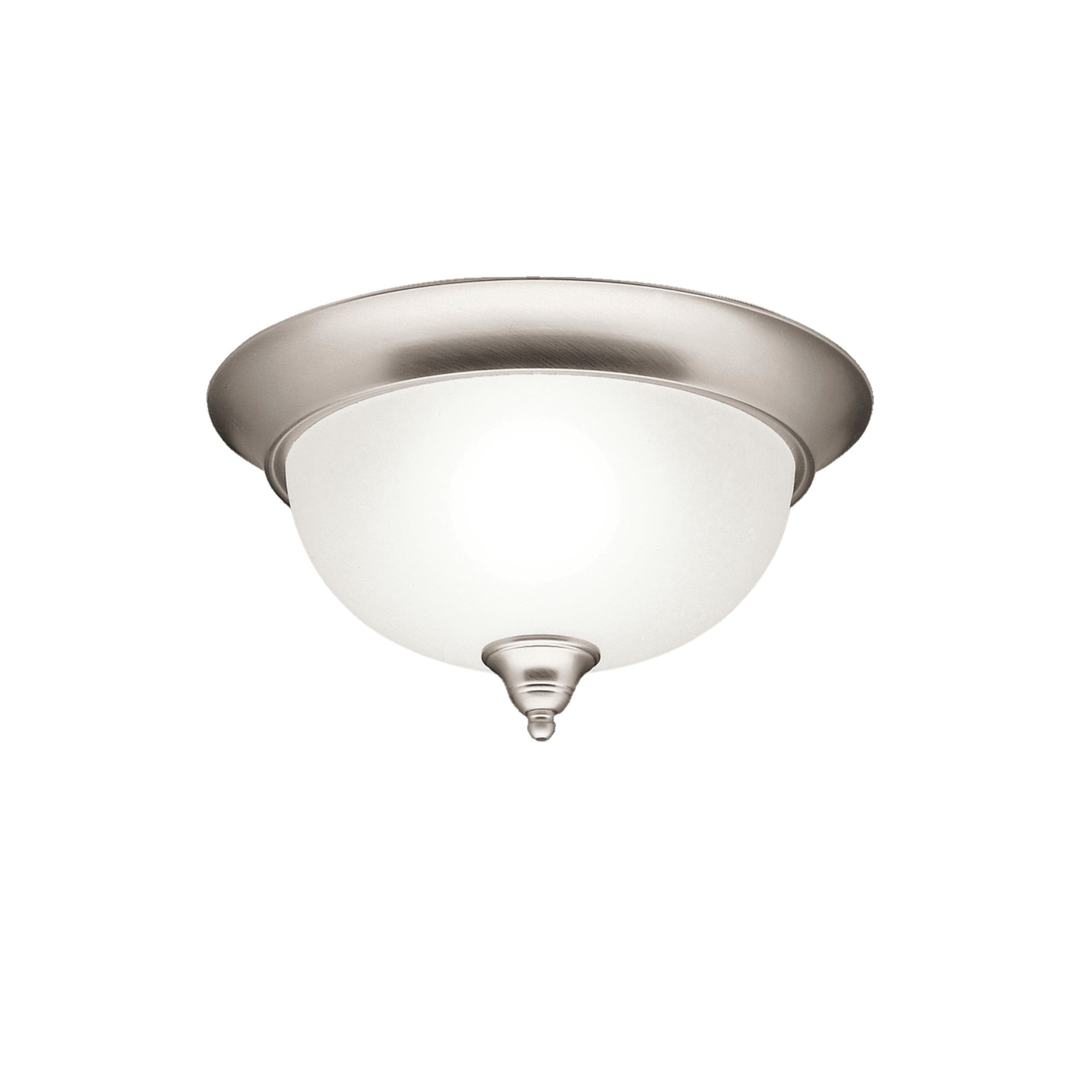 Dover 13" 2-Light Flush Mount, Brushed Nickel Finish - Bees Lighting