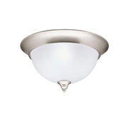 Dover 15" 3-Light Flush Mount, Brushed Nickel Finish - Bees Lighting