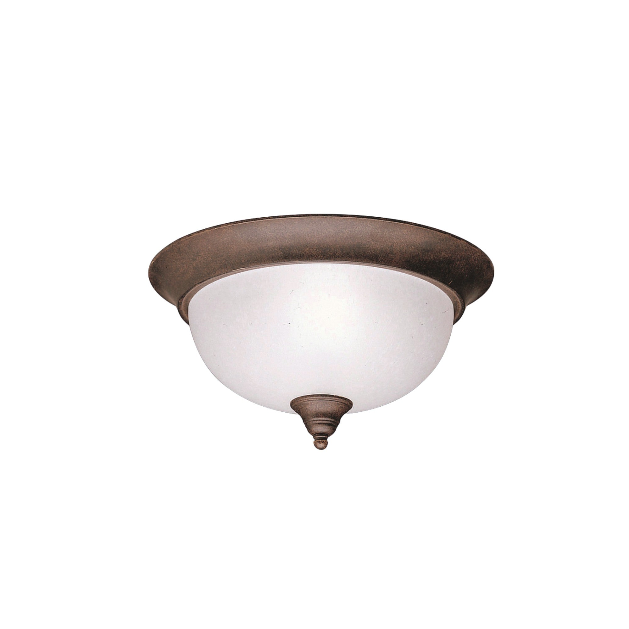 Dover 13" 2-Light Flush Mount, Tannery Bronze Finish - Bees Lighting