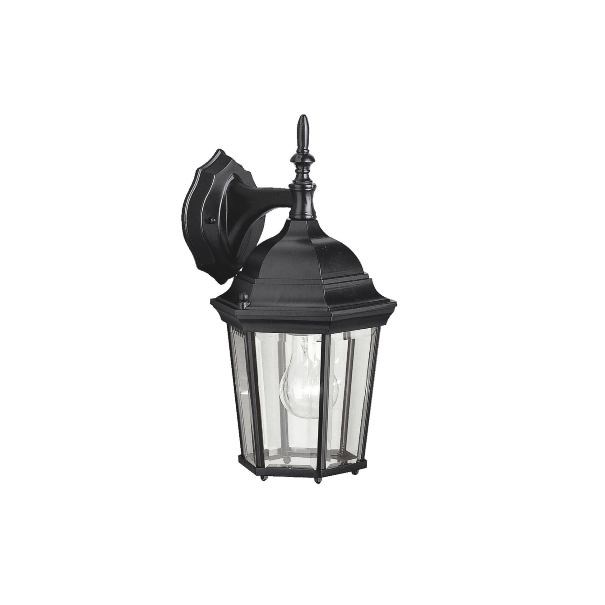 Madison 15" Outdoor Wall Light, Black Finish - Bees Lighting